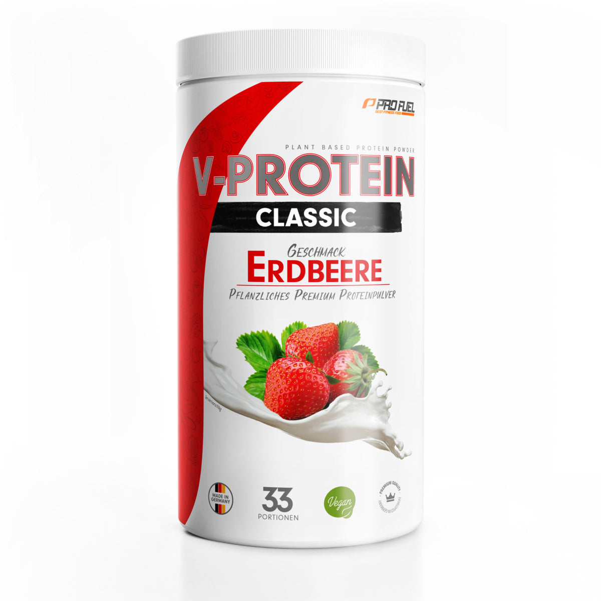 ProFuel V-PROTEIN Vegan Classic 1kg Erdbeere